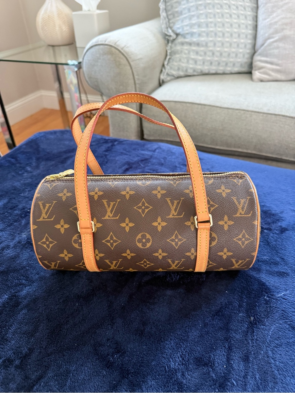 Louis Vuitton Monogram Papillon 30 Bag in Brown and Tan